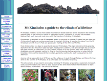 Tablet Screenshot of climbmtkinabalu.com
